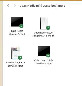 Access to Spanish for beginner Juan Nadie package